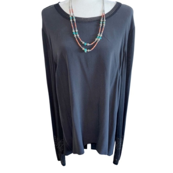 Elie Tahari Black Drapey Back Beaded Cuffs Sz XL - Picture 5 of 13